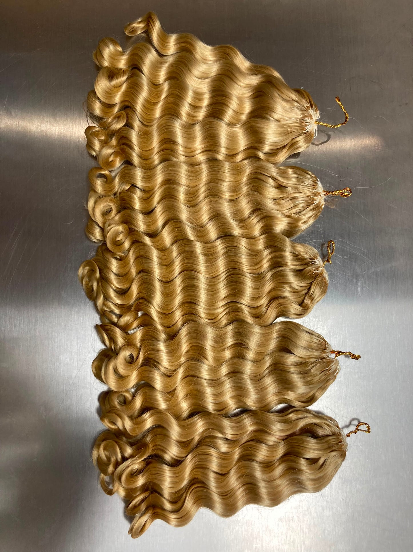 Ice Blond Loose Wave Crochet Braids - 100% Human Hair - #613