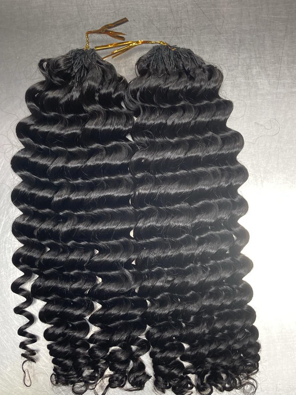 Deep Wave Crochet Braids Miracle Knots - 100% Cheveux Humains - 100g/paquet - #1