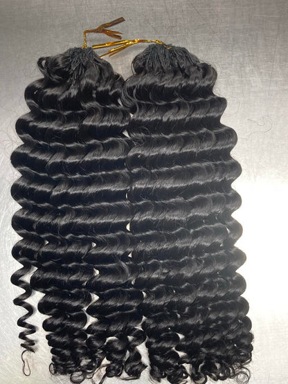 Deep Wave Crochet Braids Miracle Knots - 100% Cheveux Humains - 100g/paquet - #1