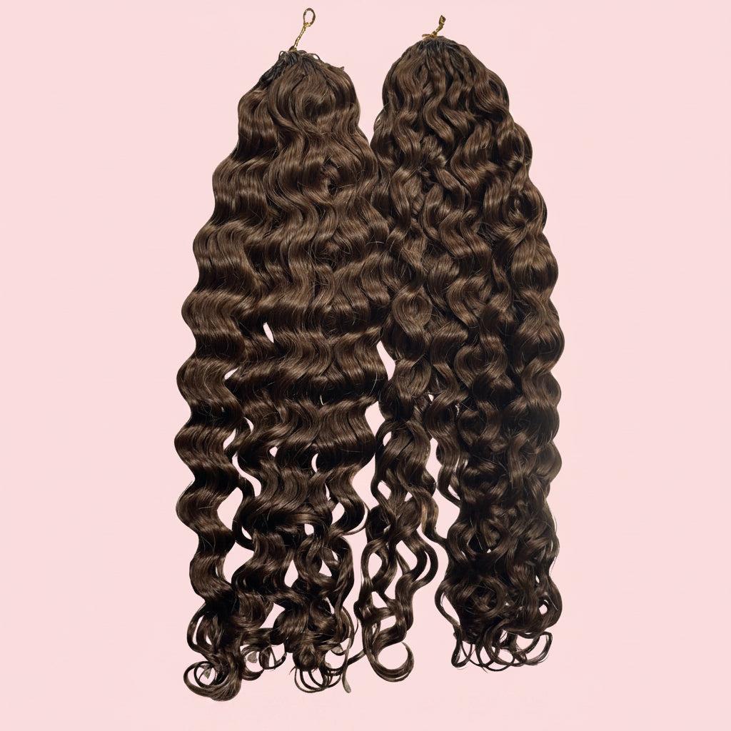 Boucle Italienne Crochet Braids Miracle Knots - 100% Cheveux Humains - 100g/paquet - #4