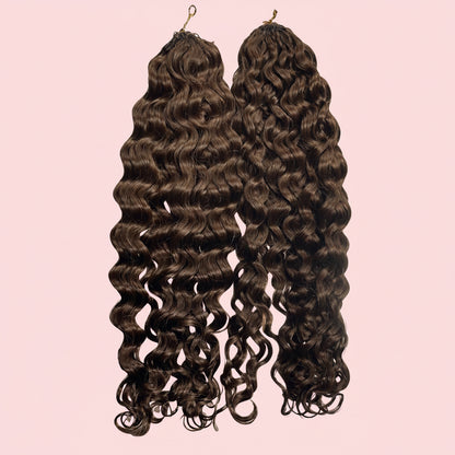 Boucle Italienne Crochet Braids Miracle Knots - 100% Cheveux Humains - 100g/paquet - #4