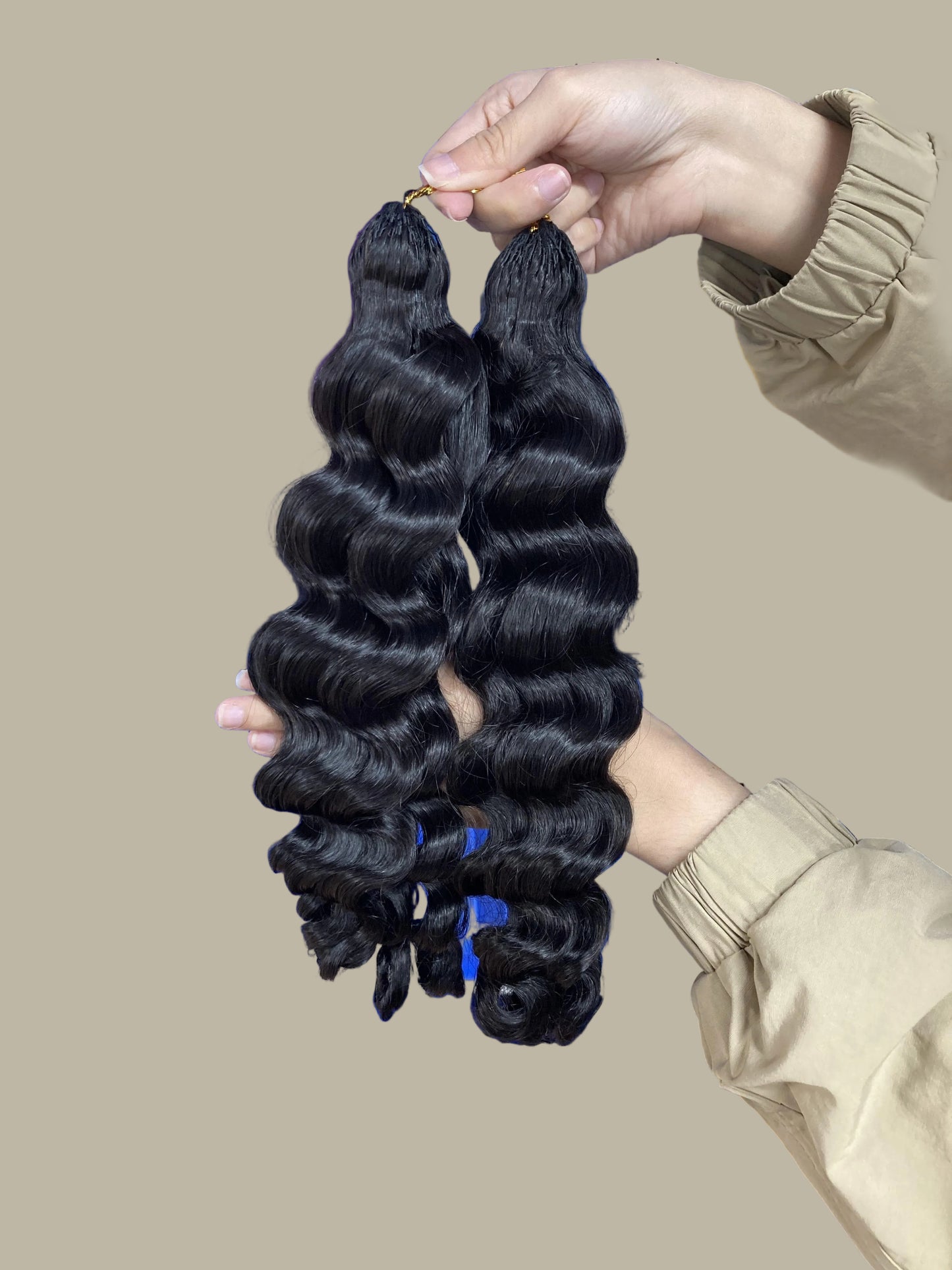 Loose Wave Crochet Braids 100% Cheveux Humains Noir #1