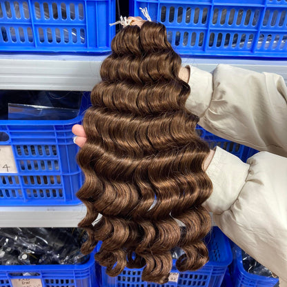 Loose Wave Crochet Braids Miracle Knots  - 100% Cheveux Humains -  100g/paquet -#4