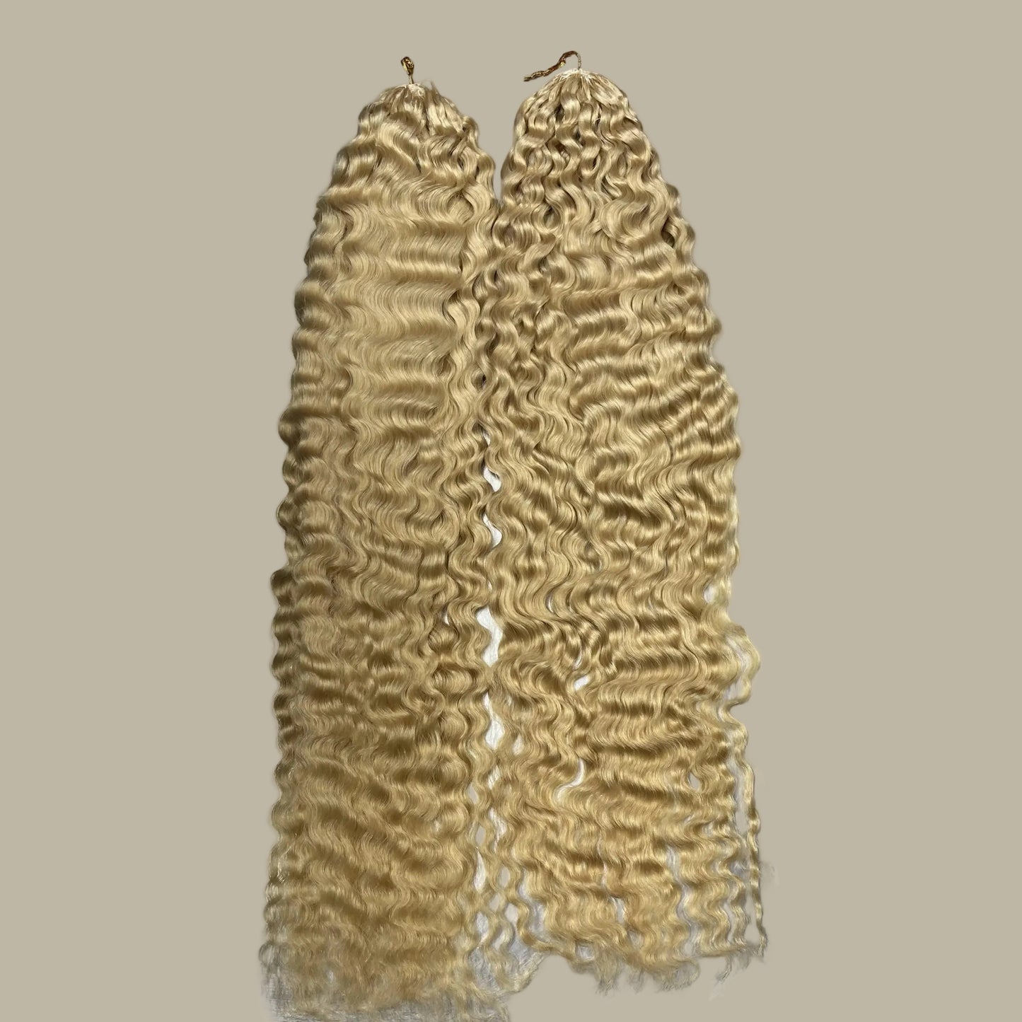 Ice Blond Burmese Curly Crochet Braids - 100% Premium Human Hair - Color #613 Blond Platine