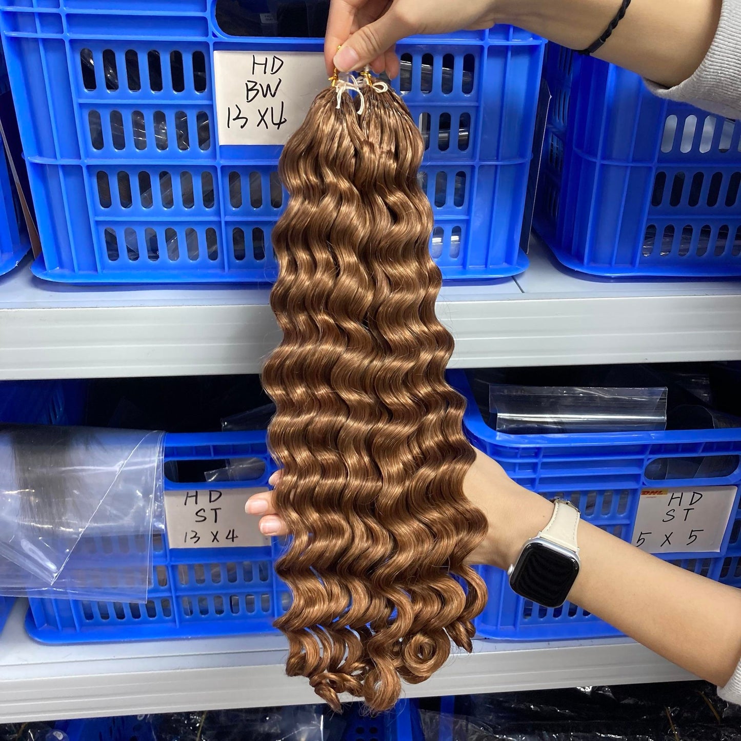 Loose Wave Crochet Braids Miracle Knots - 100% Premium Human Hair - 100g/paquet- Caramel #30