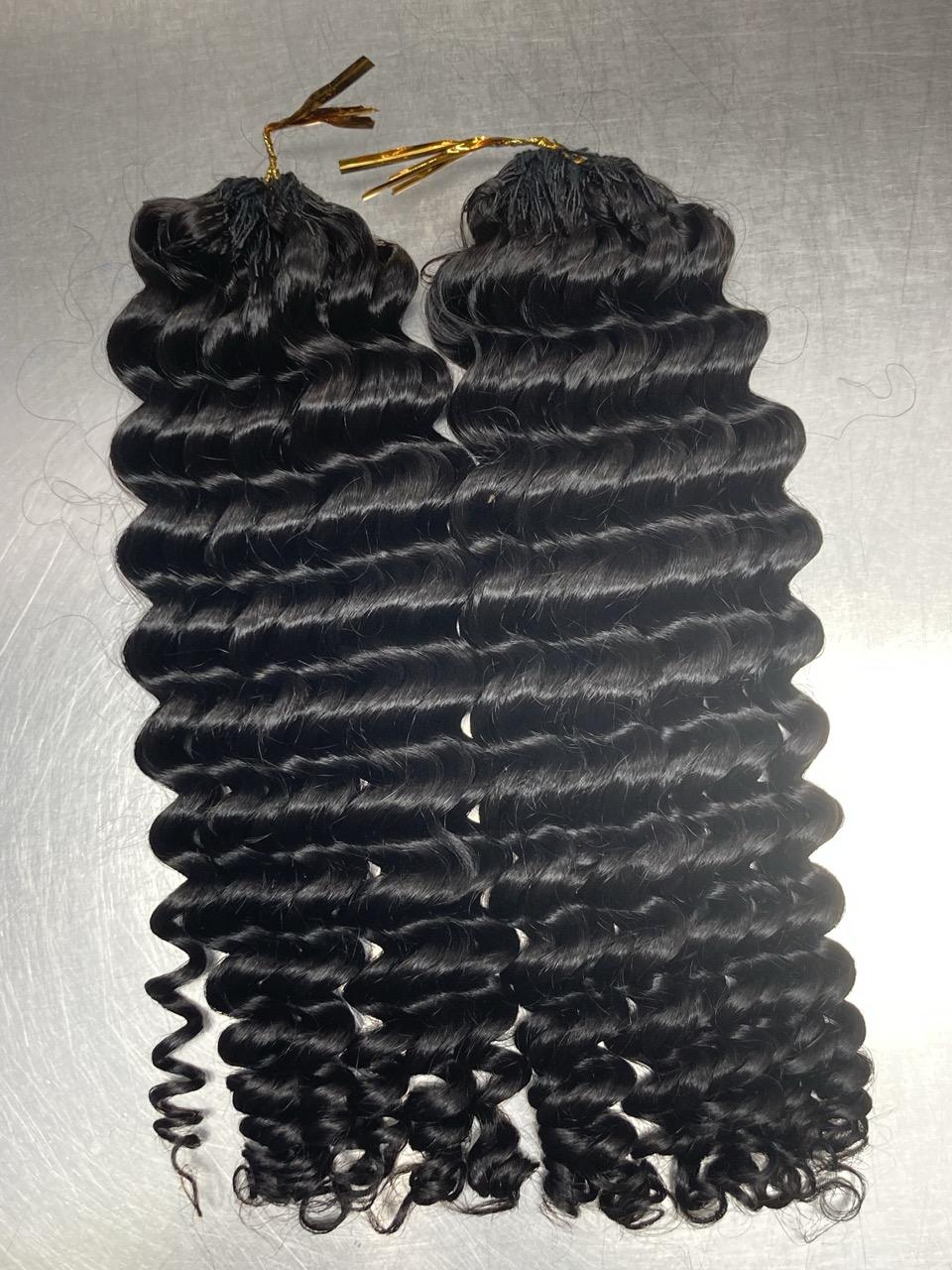 Deep Wave Crochet Braids Miracle Knots - 100% Cheveux Humains - 100g/paquet - #1