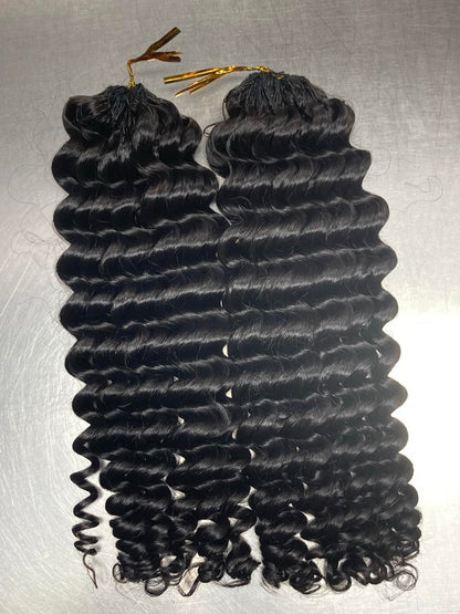 Deep Wave Crochet Braids Miracle Knots - 100% Cheveux Humains - 100g/paquet - #1