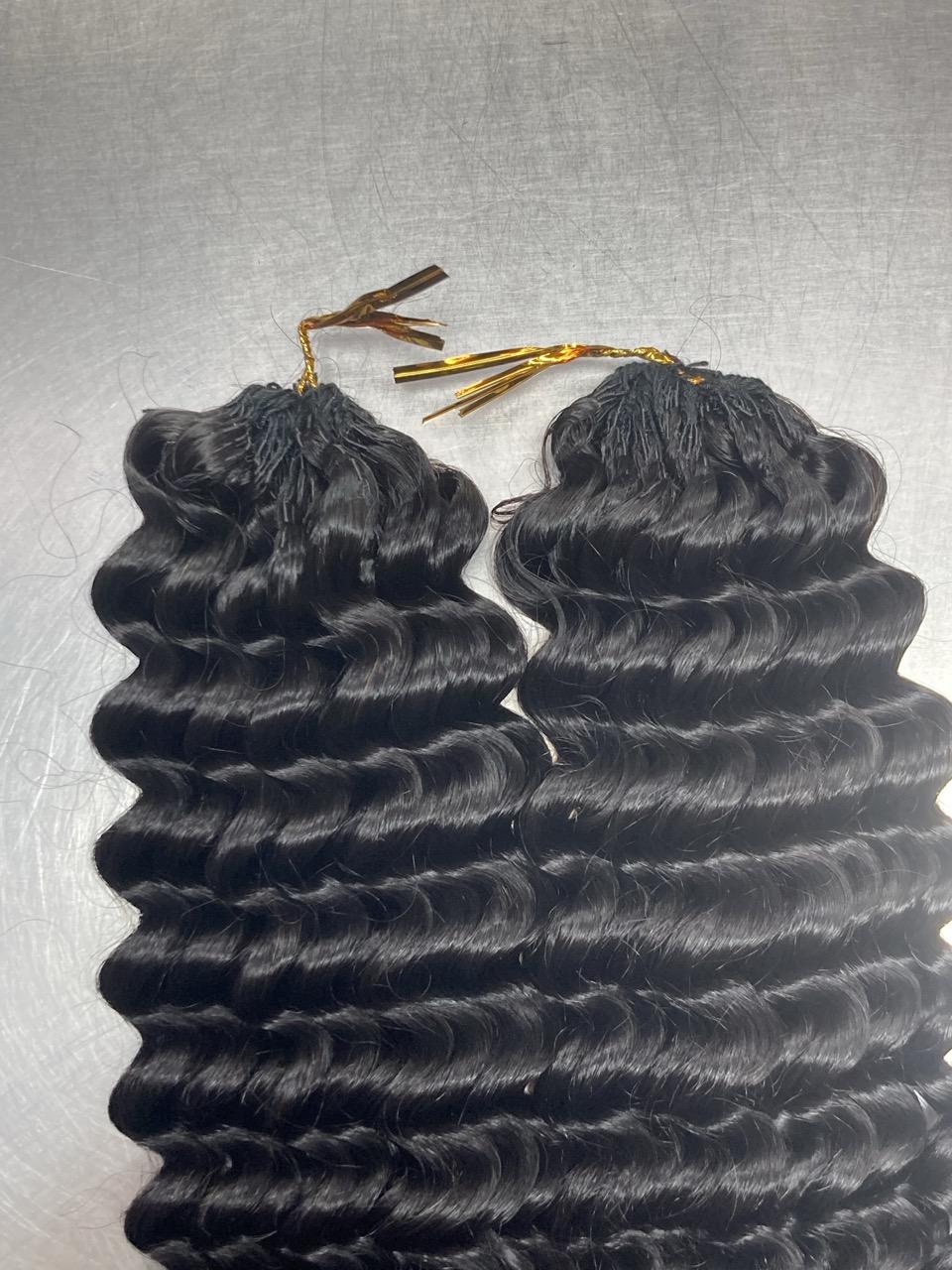 Deep Wave Crochet Braids Miracle Knots - 100% Cheveux Humains - 100g/paquet - #1
