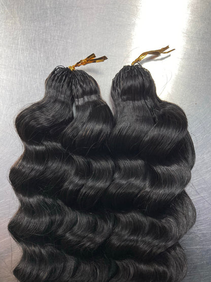 Loose Wave Crochet Braids 100% Cheveux Humains Noir #1