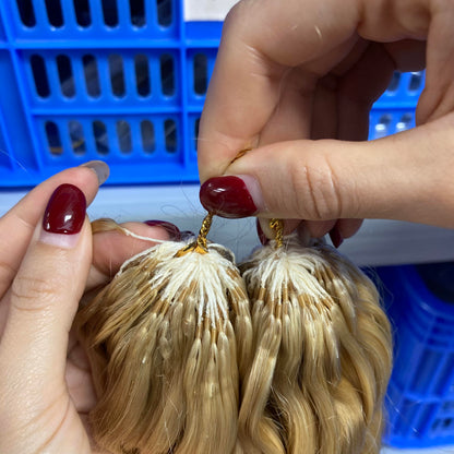 Ice Blond Loose Wave Crochet Braids - 100% Human Hair - #613