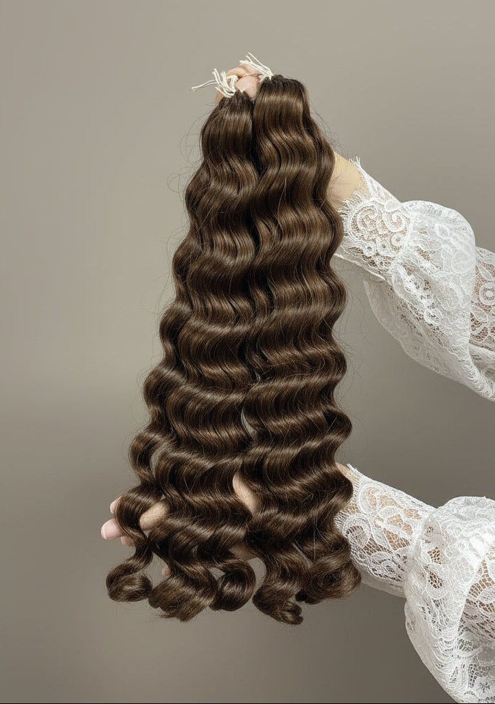 Loose Wave Crochet Braids Miracle Knots  - 100% Cheveux Humains -  100g/paquet -#4