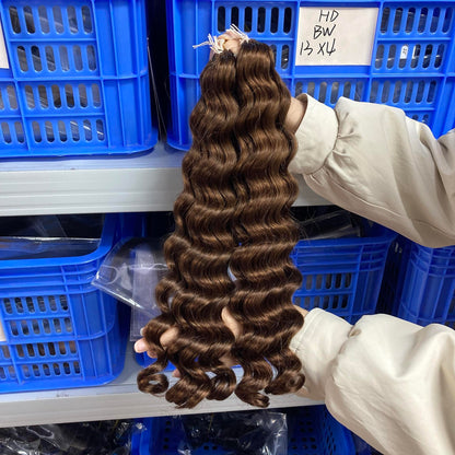 Loose Wave Crochet Braids Miracle Knots  - 100% Cheveux Humains -  100g/paquet -#4