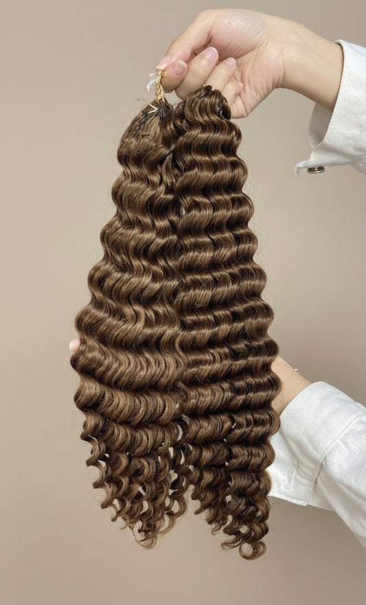 Deep Wave Crochet Braids Miracle Knots - 100% Cheveux Humains - 100g/paquet - #4