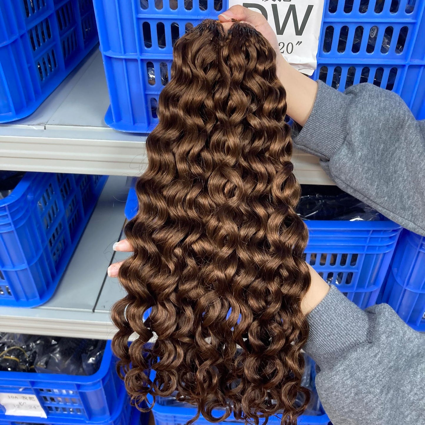 Boucle Italienne Crochet Braids Miracle Knots - 100% Cheveux Humains - 100g/paquet - #4