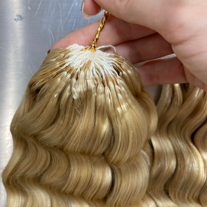 Ice Blond Loose Wave Crochet Braids - 100% Human Hair - #613