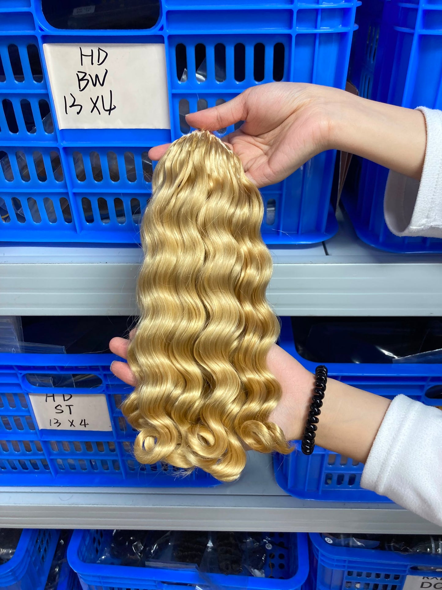 Ice Blond Loose Wave Crochet Braids - 100% Human Hair - #613